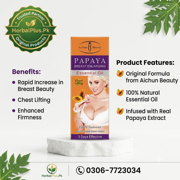 Balay Papaya Breast Oil – Natural Breast Massage Oil for Firmer & Smoother Skin