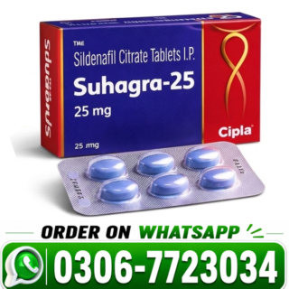 Suhagra 25mg Tablets – Sildenafil Citrate for Erectile Dysfunction Support